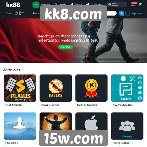 Acessibilidade e interface do site kk8.com