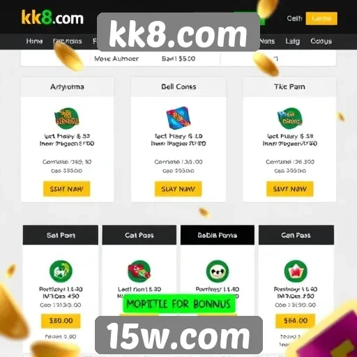 Promoções e bônus disponíveis no kk8.com